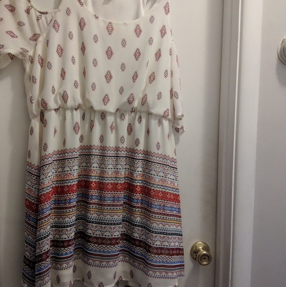 Cold shoulder dress